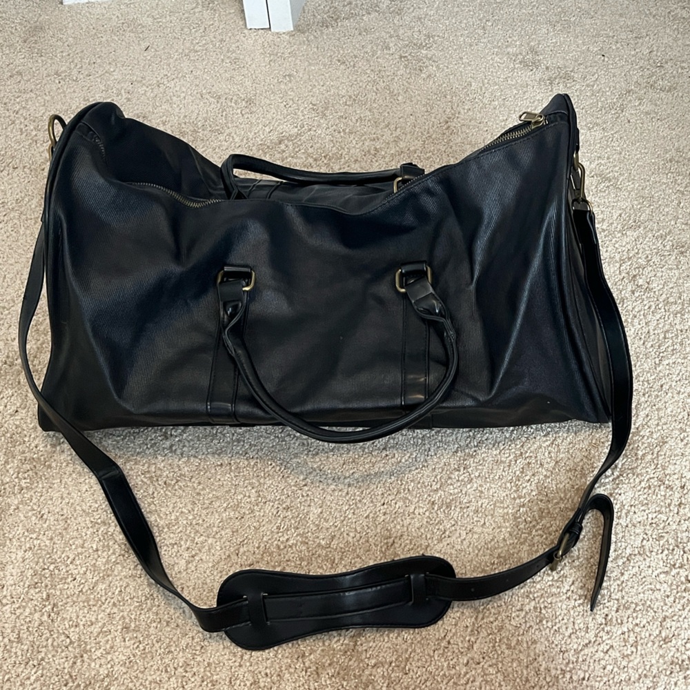 Black Leather Men's Bag